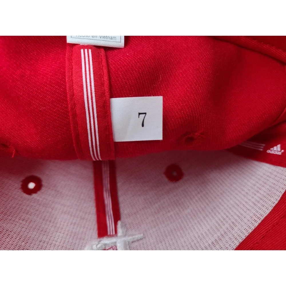 Houston Rockets‎ Adidas Fitted 7 Hat Cap Wool Men Women NBA Basketball Red White
